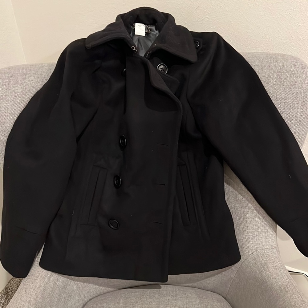 J.Crew black Pea Coat